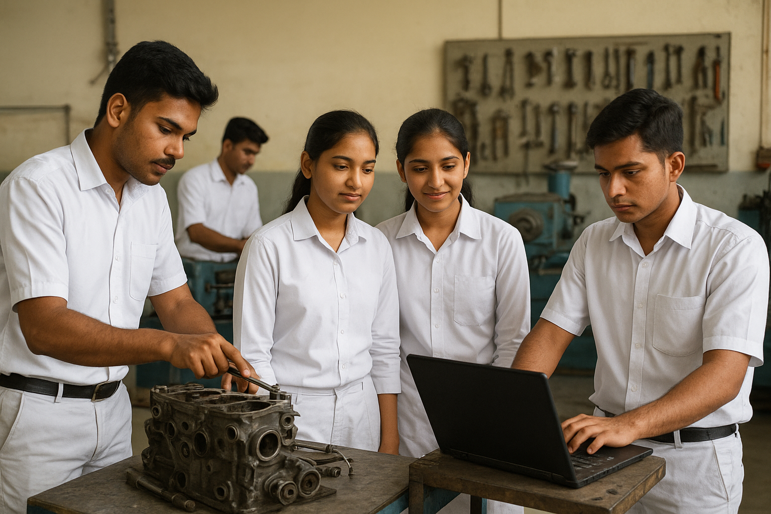 Hands-on training scene