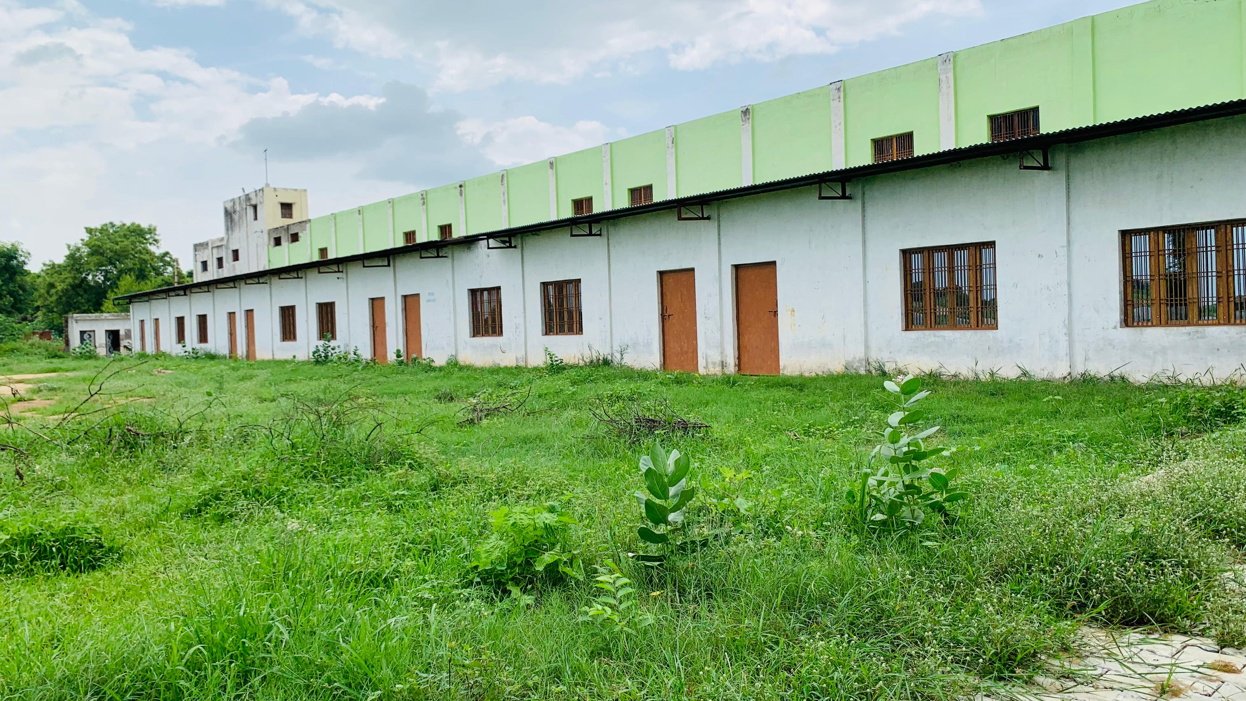 Students working in mechanical workshop